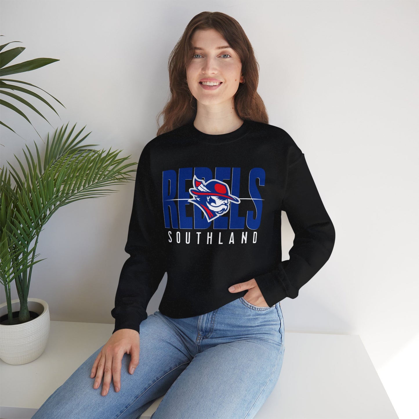 Southland Rebels Modern Mascot Gildan Heavyweight Crewneck