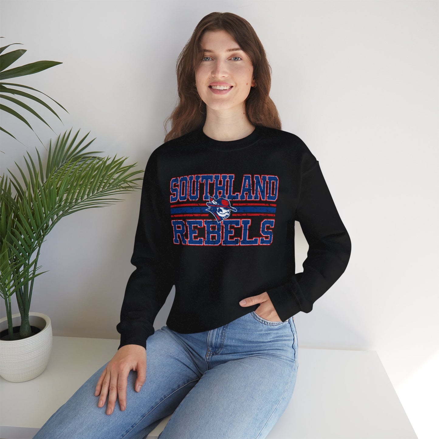 Southland Rebels Crewneck Sweatshirt — Vintage Mascot Logo