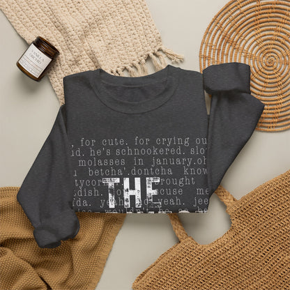 Midwest Crewneck Sweatshirt — "The Midwest" with Funny Midwestern Sayings (Uffda)