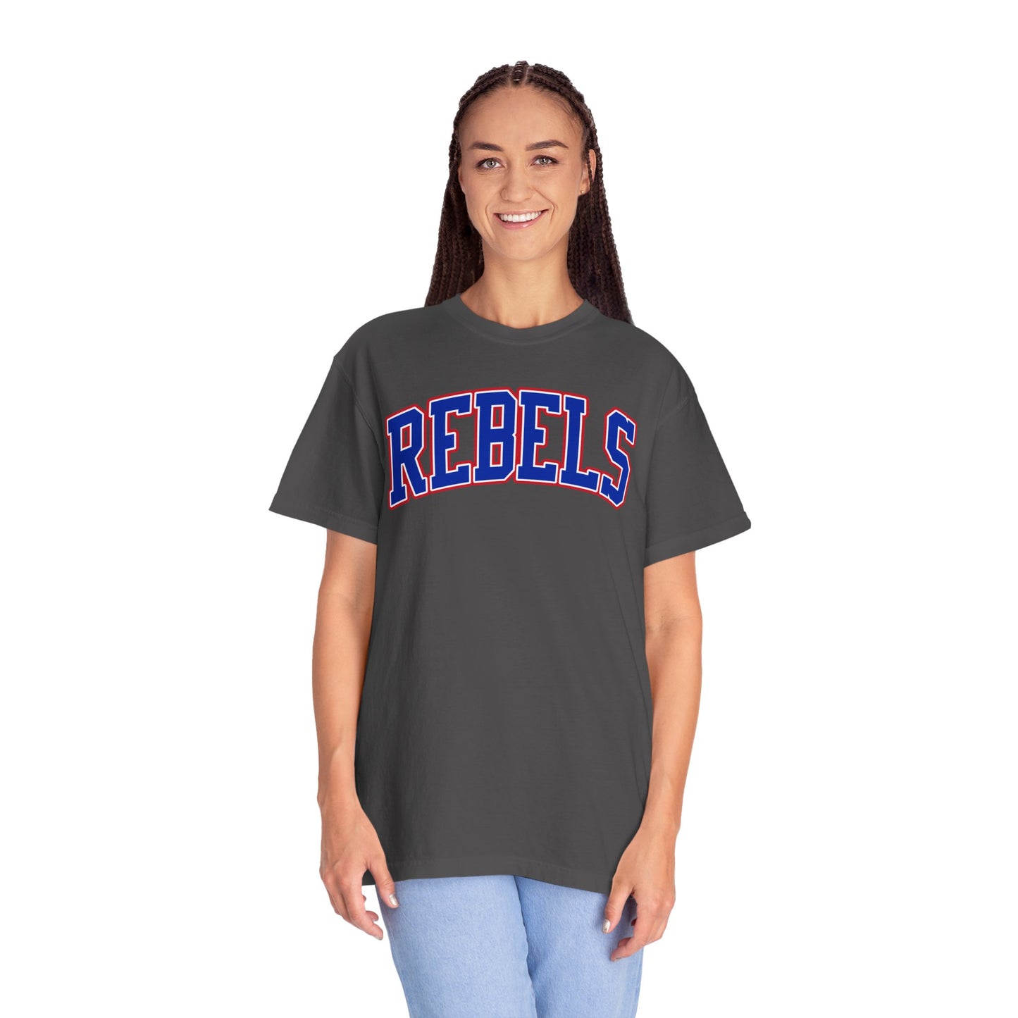 Arched Tri-Color Rebels - Comfort Color Tee