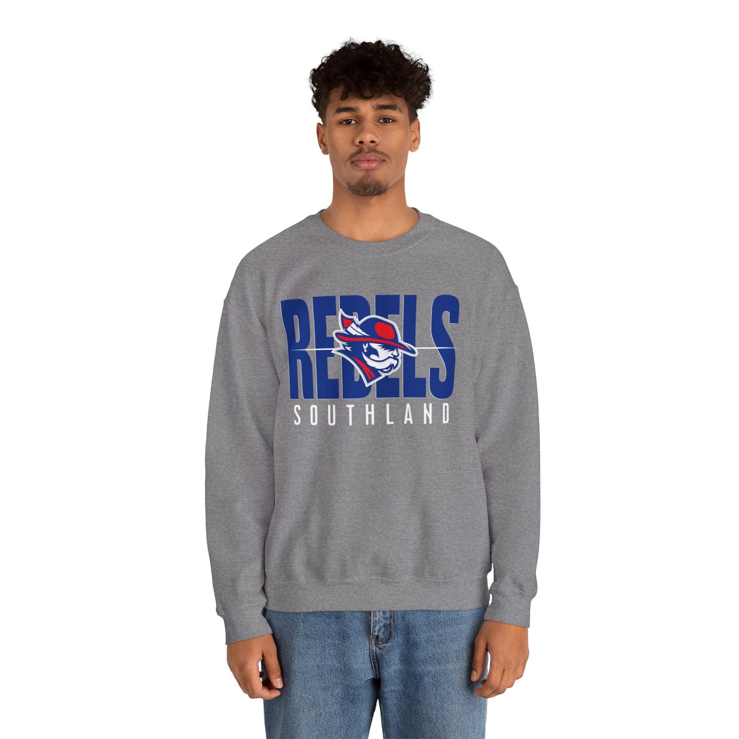 Southland Rebels Modern Mascot Gildan Heavyweight Crewneck