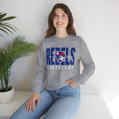 Southland Rebels Modern Mascot Gildan Heavyweight Crewneck