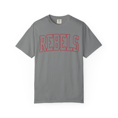 Arched Red Rebels - Comfort Colors Tee
