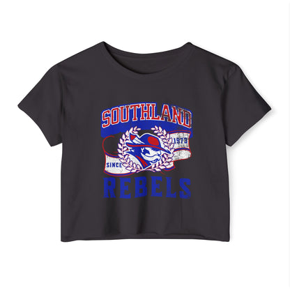 Southland Rebels Crop Top — Vintage Festival Graphic Tee