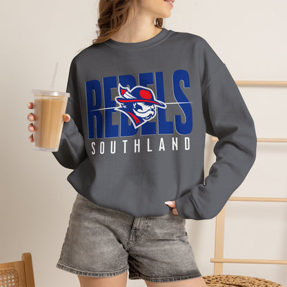 Southland Rebels Modern Mascot Gildan Heavyweight Crewneck