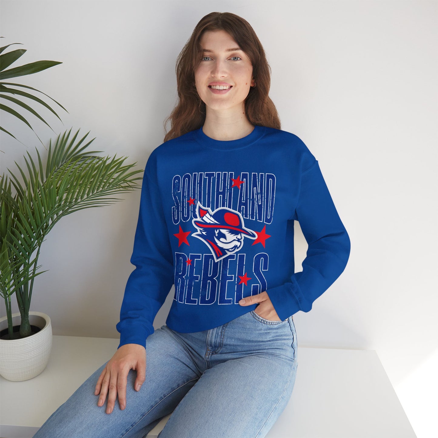 Southland Rebels with Stars Gildan Softstyle Crewneck Sweatshirt