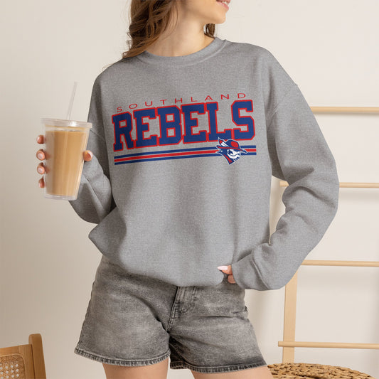 Southland Rebels Graphic Sweatshirt | Vintage Varsity Crewneck | Gildan 18000 Heavy Blend Sweatshirt