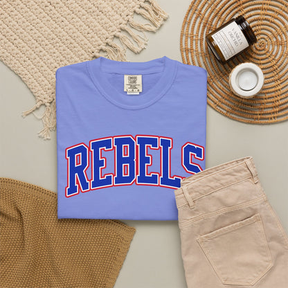 Arched Tri-Color Rebels - Comfort Color Tee