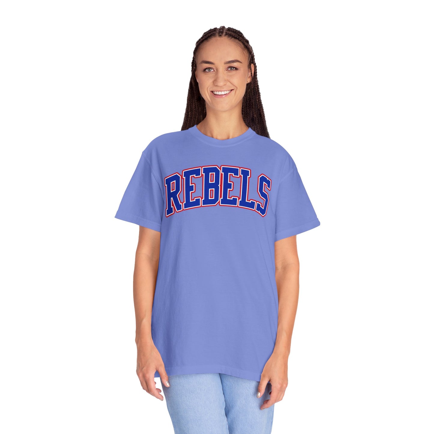 Arched Tri-Color Rebels - Comfort Color Tee
