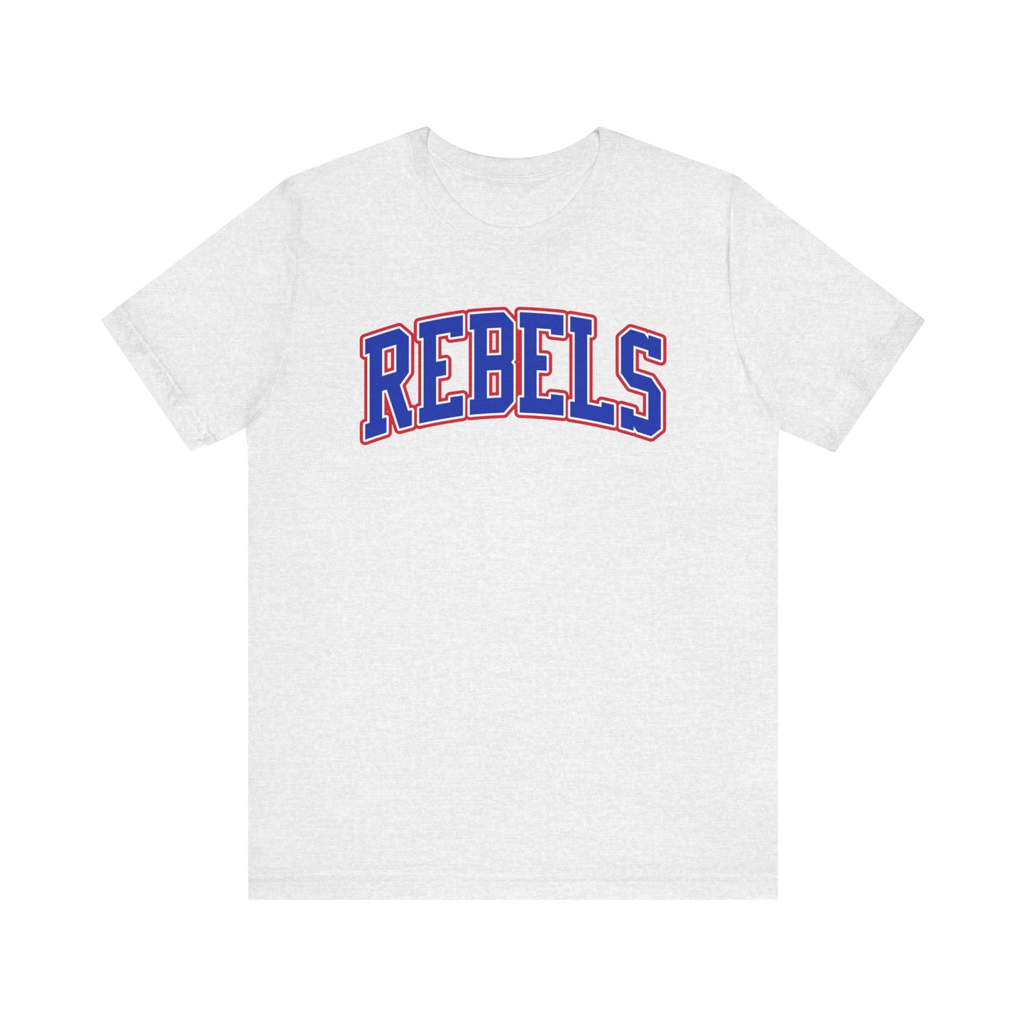 Rebels Collegiate T-Shirt — Red White Blue Team Tee