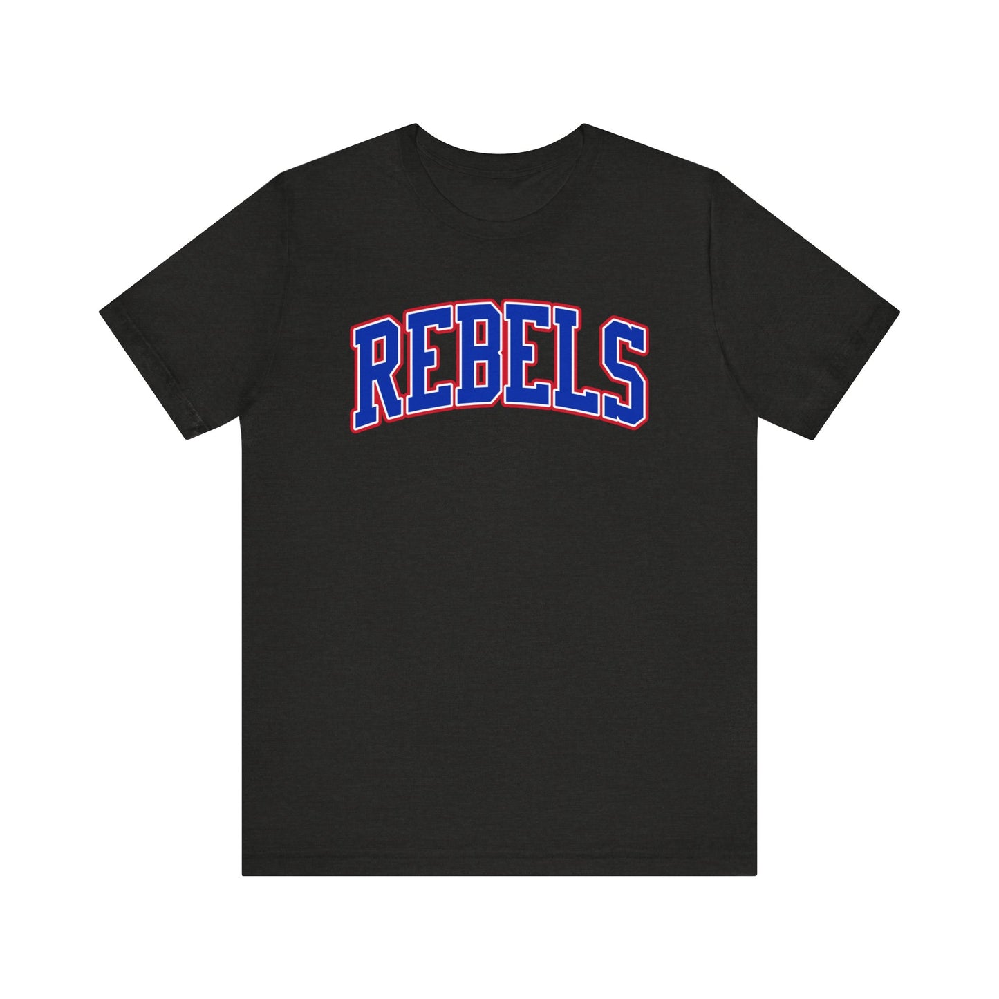 Rebels Collegiate T-Shirt — Red White Blue Team Tee