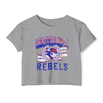 Southland Rebels Crop Top — Vintage Festival Graphic Tee