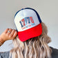 1776, Land Of The Free, Patriotic, Snapback Trucker Hat