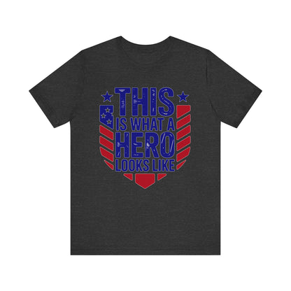 Patriotic Hero Tee - Unisex Jersey Short Sleeve T-Shirt, Gift for Veterans, 4th of July, Memorial Day, Casual Wear, Everyday Comfort