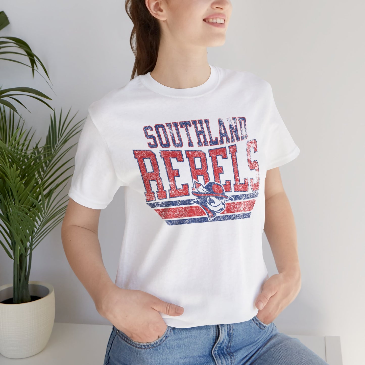 Southland Rebels Vintage Team Tee - Retro Distressed Sports T-Shirt