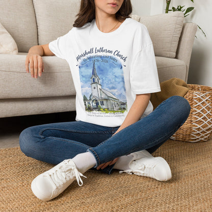 Adult T-Shirt — Marshall Lutheran Church 150th Anniversary (1876–2026) Commemorative Tee (Softstyle - All Colors for 2X and Below)