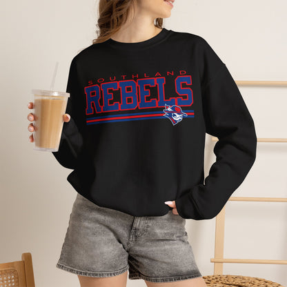 Southland Rebels Graphic Sweatshirt | Vintage Varsity Crewneck | Gildan 18000 Heavy Blend Sweatshirt