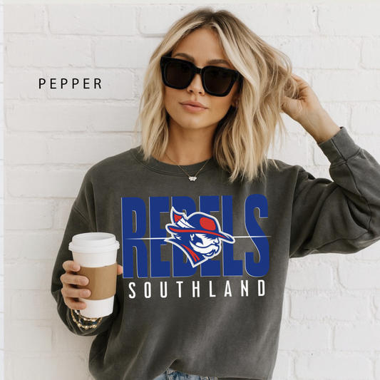 Southland Rebels Modern Mascot Comfort Colors Sweatshirt