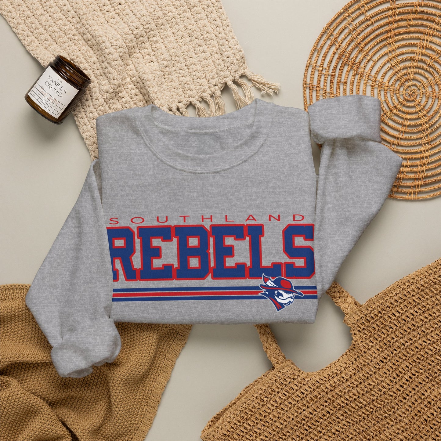 Southland Rebels Graphic Sweatshirt | Vintage Varsity Crewneck | Gildan 18000 Heavy Blend Sweatshirt