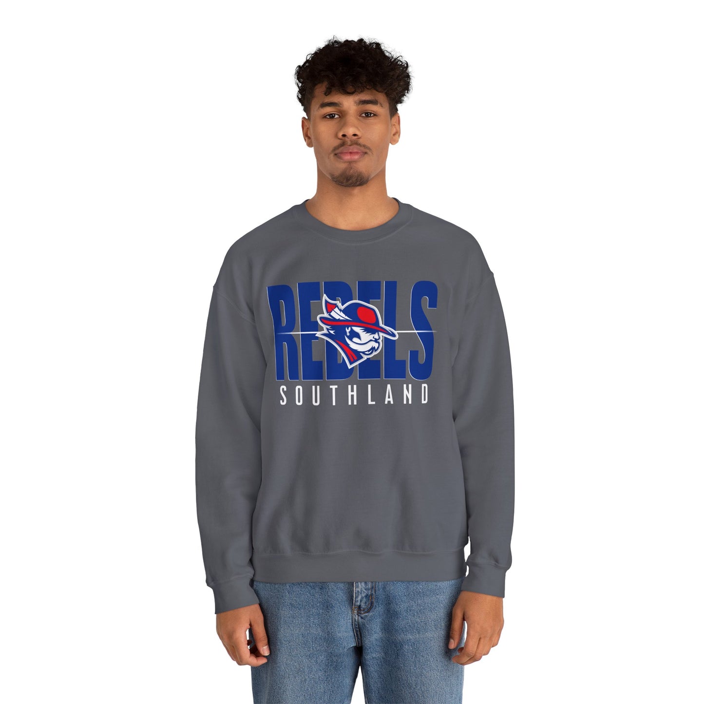 Southland Rebels Modern Mascot Gildan Heavyweight Crewneck