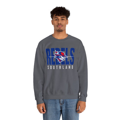 Southland Rebels Modern Mascot Gildan Heavyweight Crewneck
