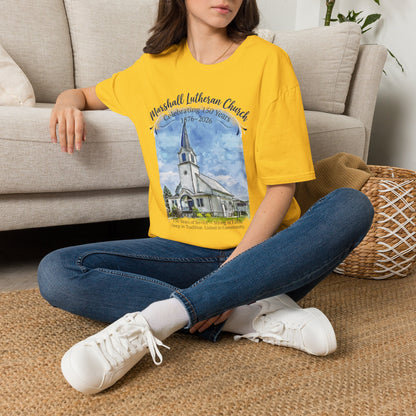 Adult T-Shirt — Marshall Lutheran Church 150th Anniversary (1876–2026) Commemorative Tee (Softstyle - All Colors for 2X and Below)
