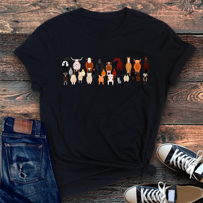 Farm Animal Lovers Super Soft Tees, Shirts, Illustration, Breeds