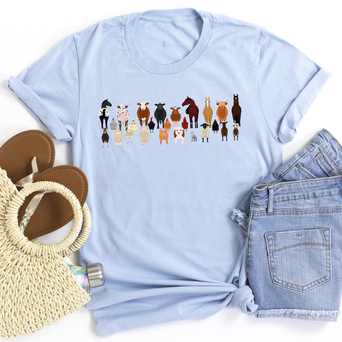 Farm Animal Lovers Super Soft Tees, Shirts, Illustration, Breeds