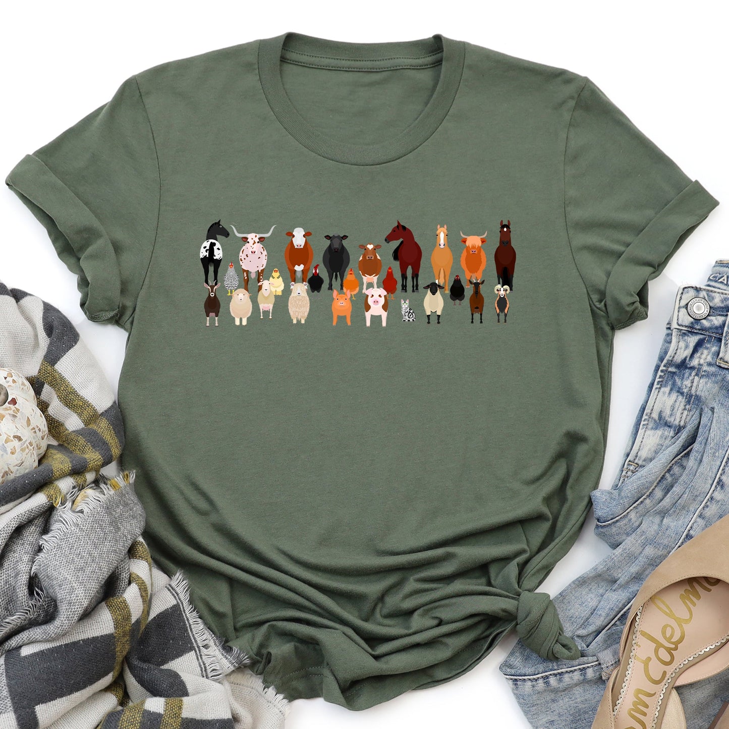 Farm Animal Lovers Super Soft Tees, Shirts, Illustration, Breeds