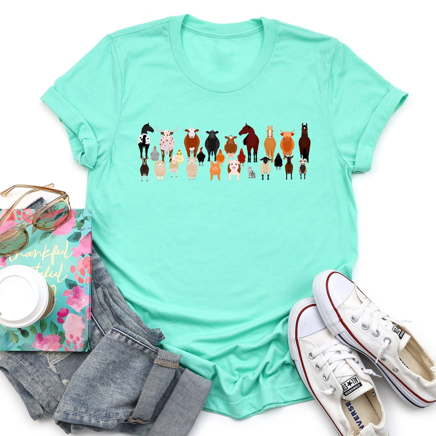 Farm Animal Lovers Super Soft Tees, Shirts, Illustration, Breeds