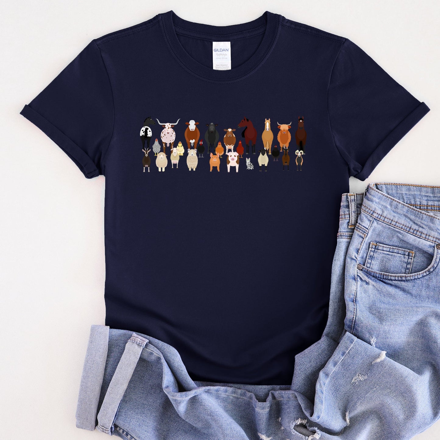 Farm Animal Lovers Super Soft Tees, Shirts, Illustration, Breeds