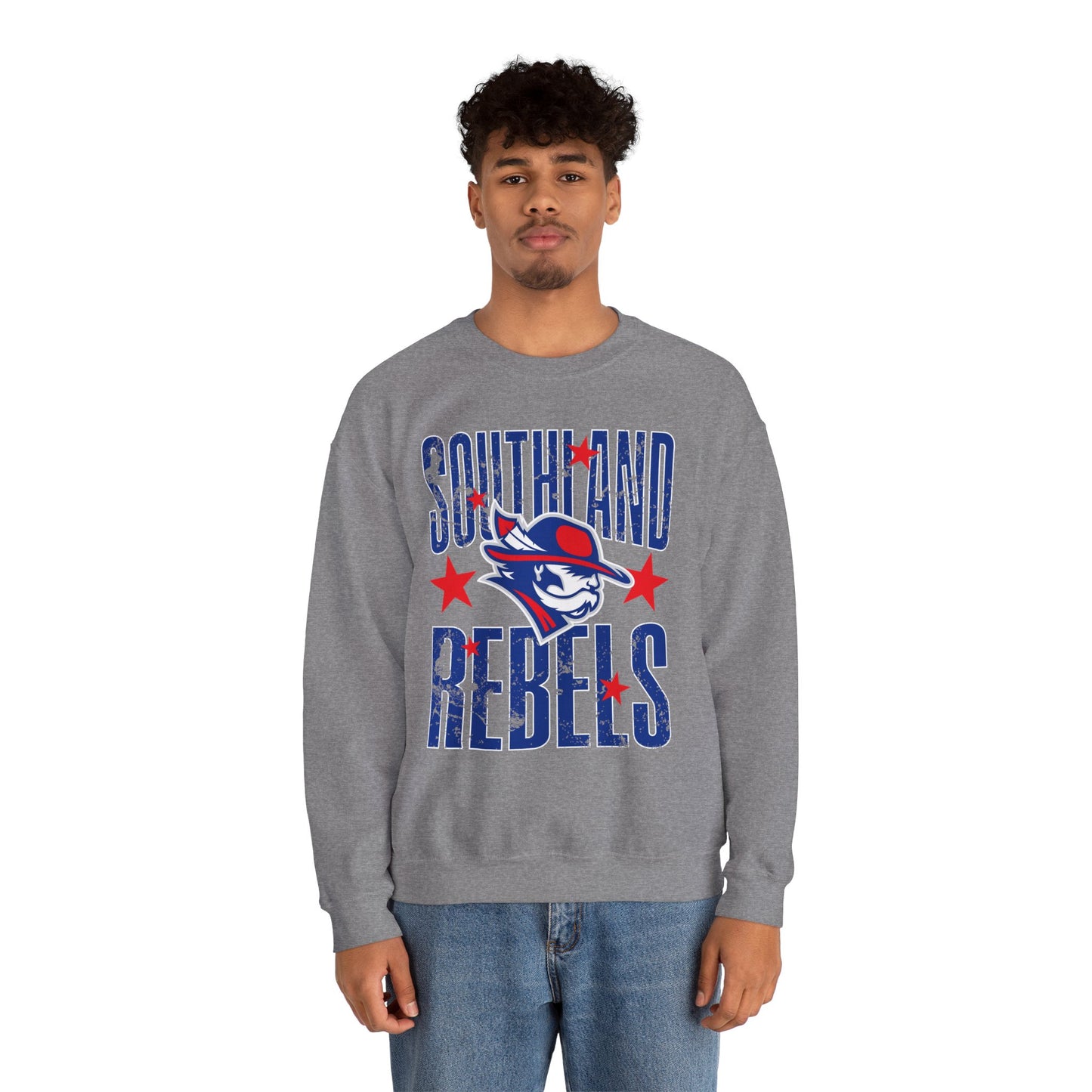 Southland Rebels with Stars Gildan Softstyle Crewneck Sweatshirt