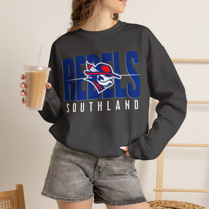 Southland Rebels Modern Mascot Gildan Heavyweight Crewneck