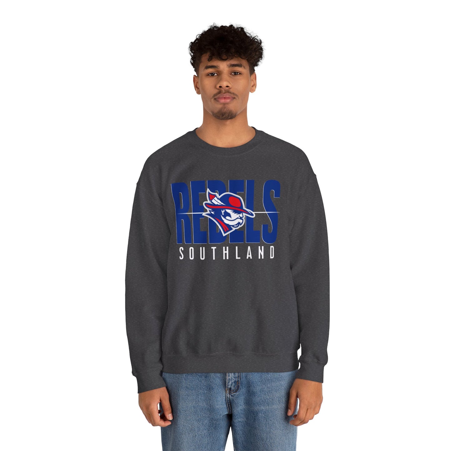 Southland Rebels Modern Mascot Gildan Heavyweight Crewneck
