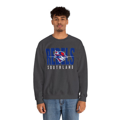 Southland Rebels Modern Mascot Gildan Heavyweight Crewneck