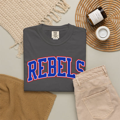 Arched Tri-Color Rebels - Comfort Color Tee