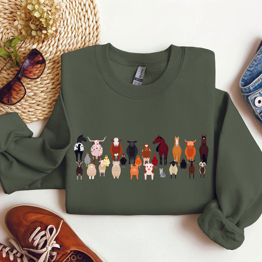 Farm Animals Lover Sweatshirt