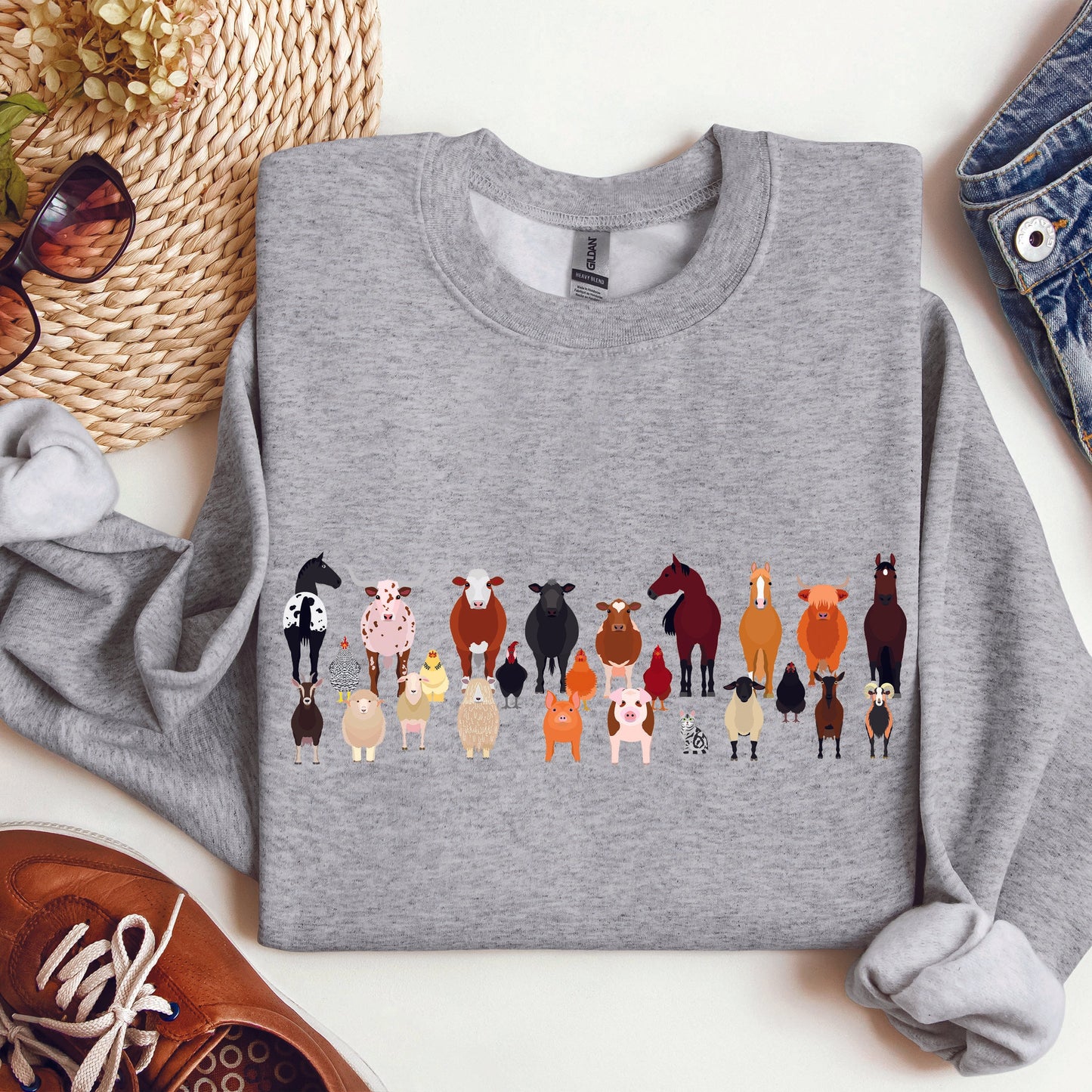 Farm Animals Lover Sweatshirt
