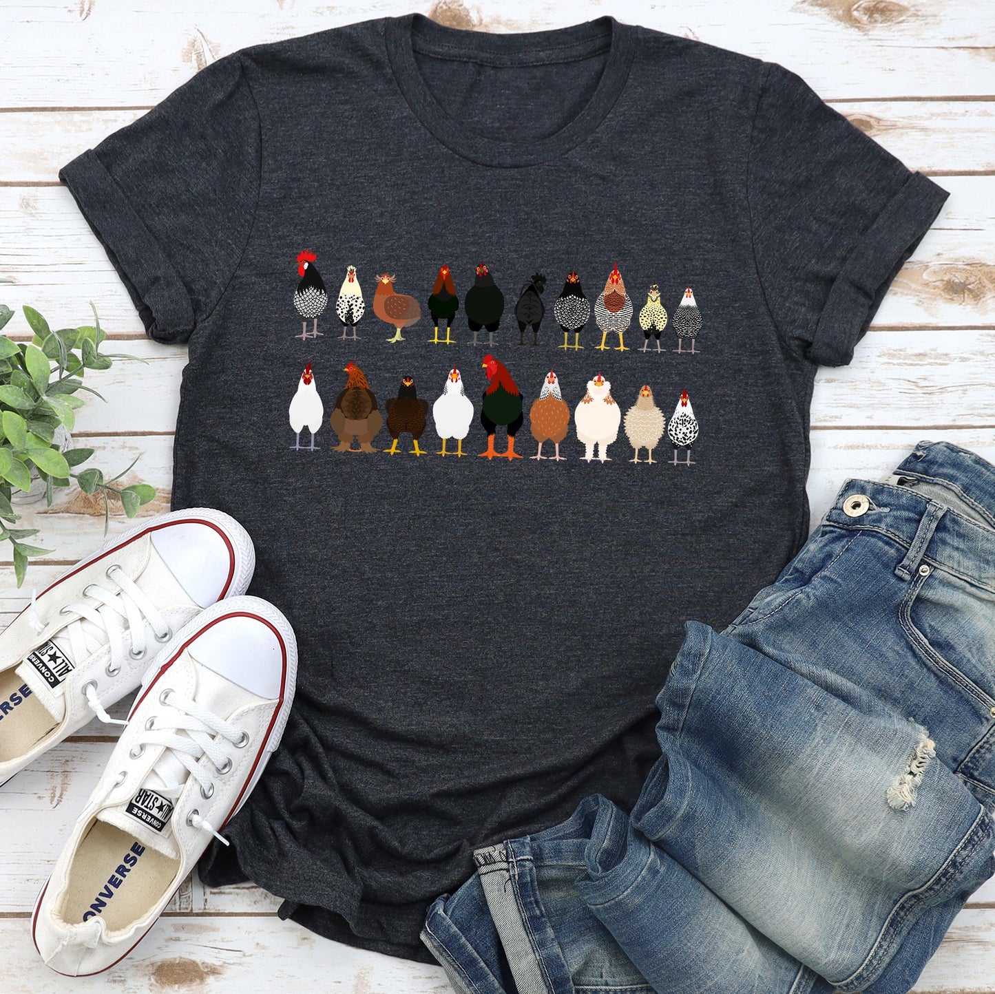Chicken Lovers Super Soft Tees, Farm Animal Shirts, Illustration, Breeds