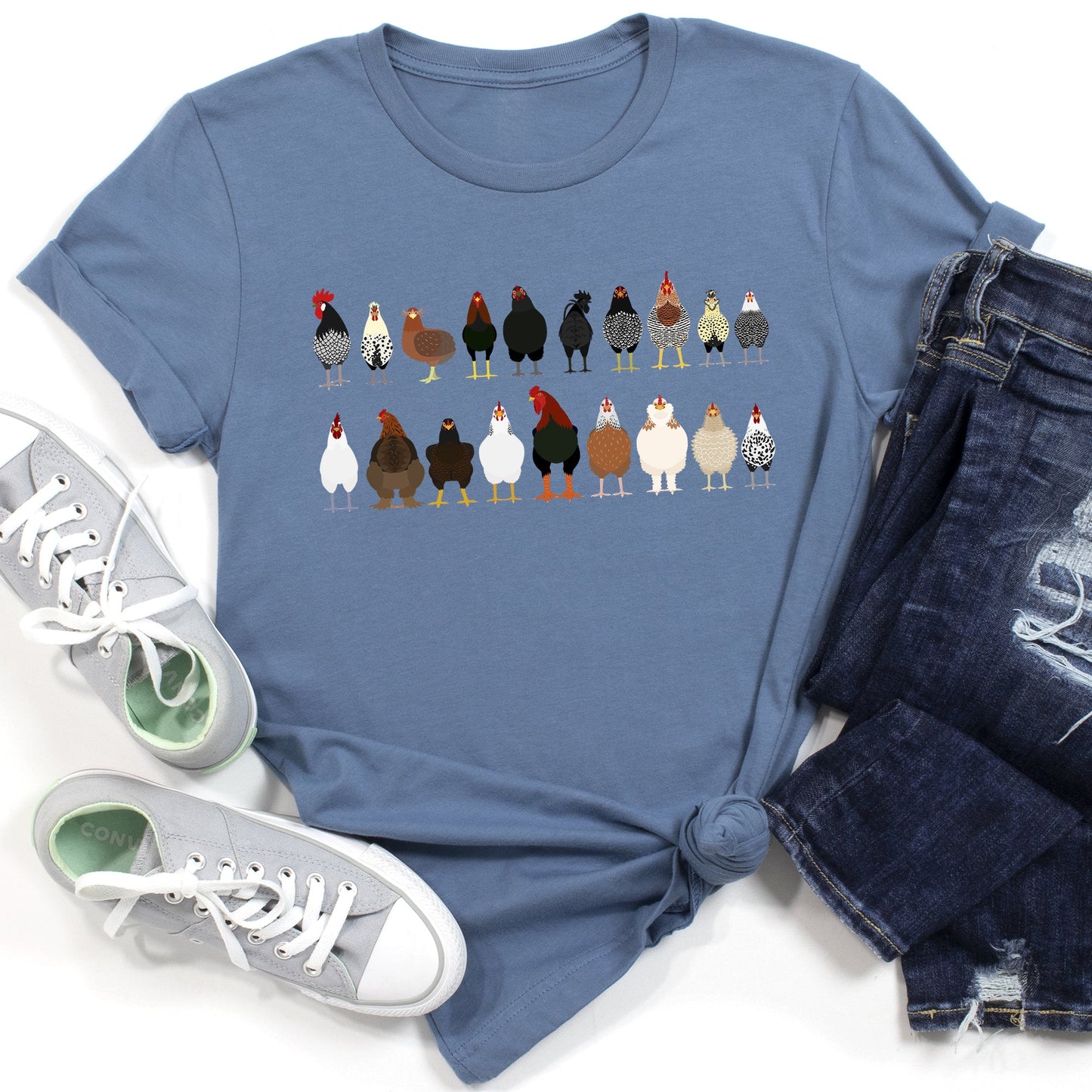 Chicken Lovers Super Soft Tees, Farm Animal Shirts, Illustration, Breeds