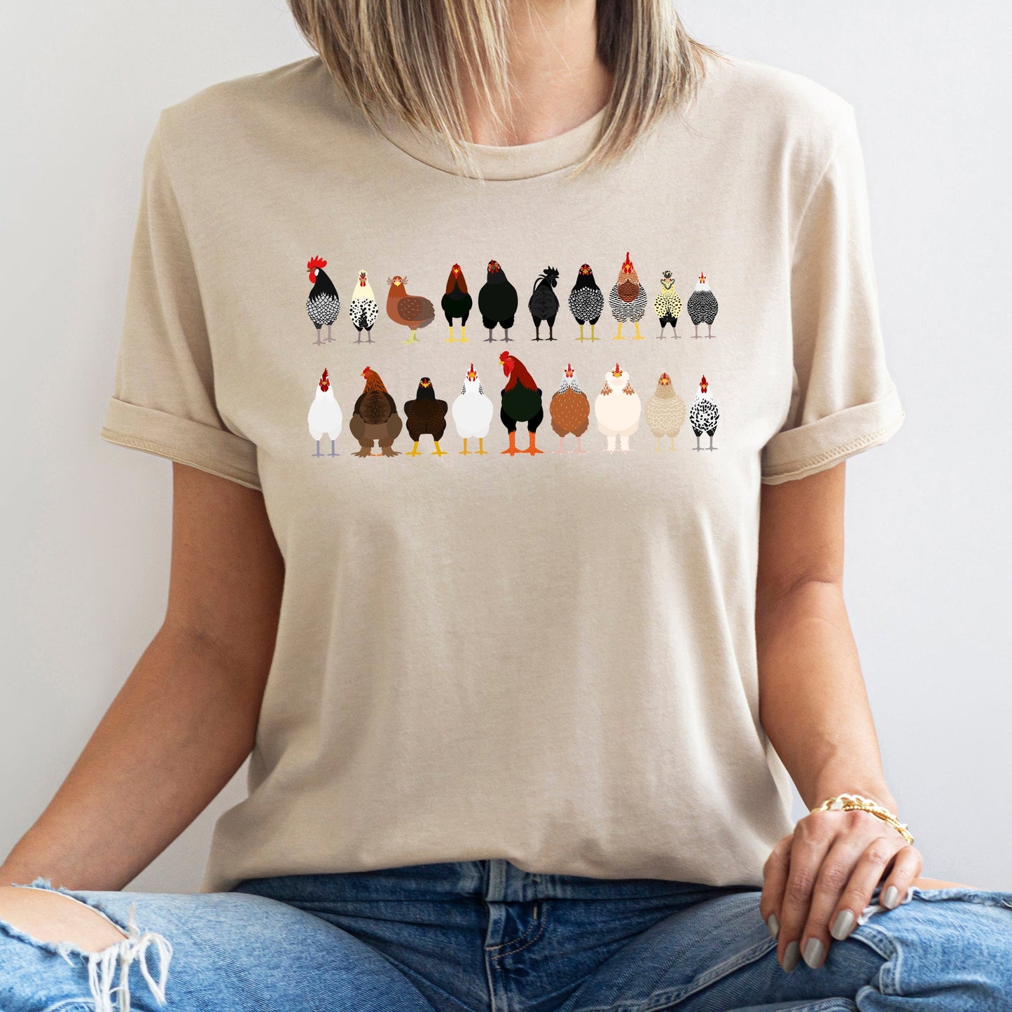 Chicken Lovers Super Soft Tees, Farm Animal Shirts, Illustration, Breeds