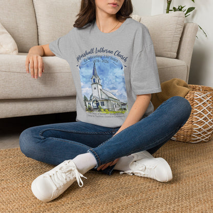 Adult T-Shirt — Marshall Lutheran Church 150th Anniversary (1876–2026) Commemorative Tee (Softstyle - All Colors for 2X and Below)