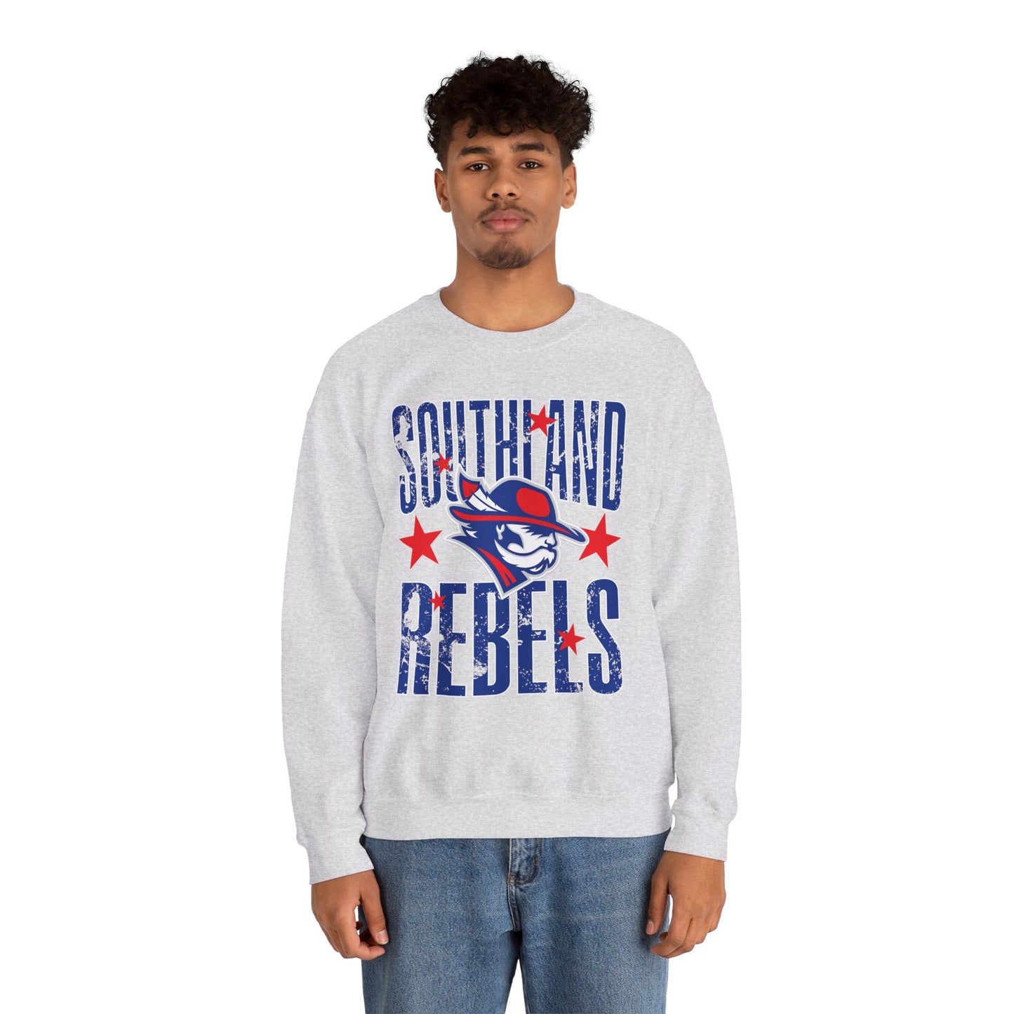 Southland Rebels with Stars Gildan Softstyle Crewneck Sweatshirt
