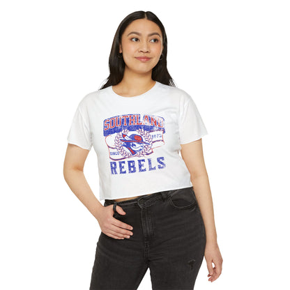 Southland Rebels Crop Top — Vintage Festival Graphic Tee