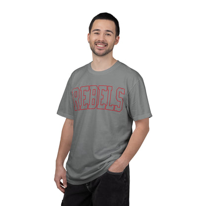 Arched Red Rebels - Comfort Colors Tee