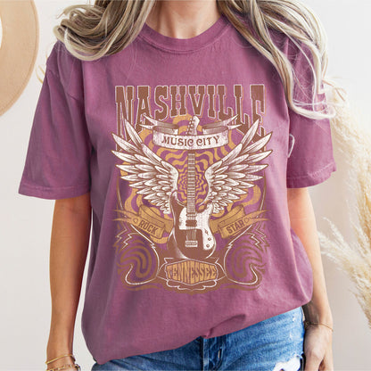 Nashville Tennessee Rock Star Comfort Colors Tshirt