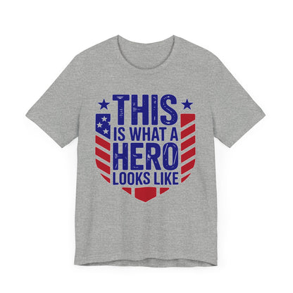 Patriotic Hero Tee - Unisex Jersey Short Sleeve T-Shirt, Gift for Veterans, 4th of July, Memorial Day, Casual Wear, Everyday Comfort