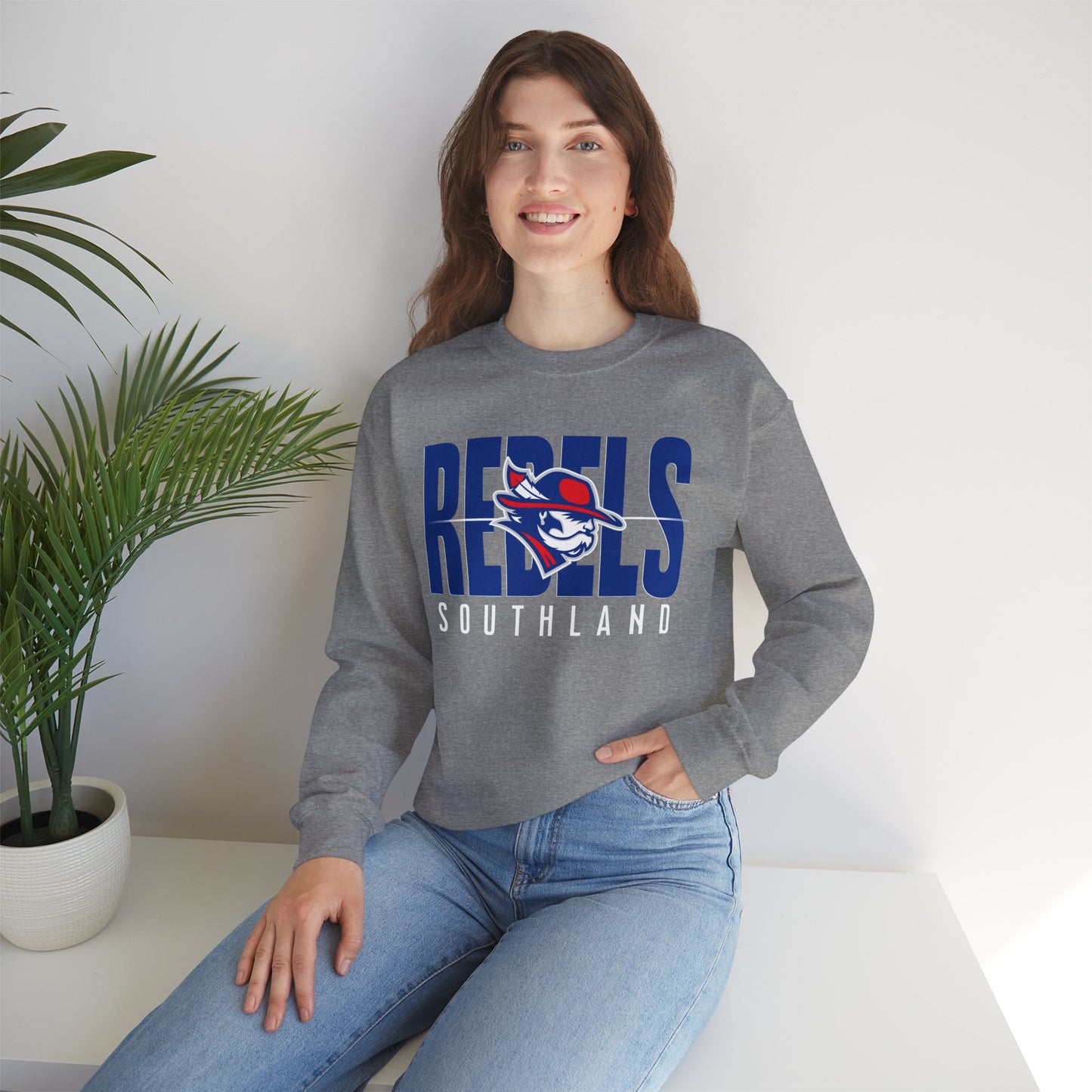 Southland Rebels Modern Mascot Gildan Heavyweight Crewneck