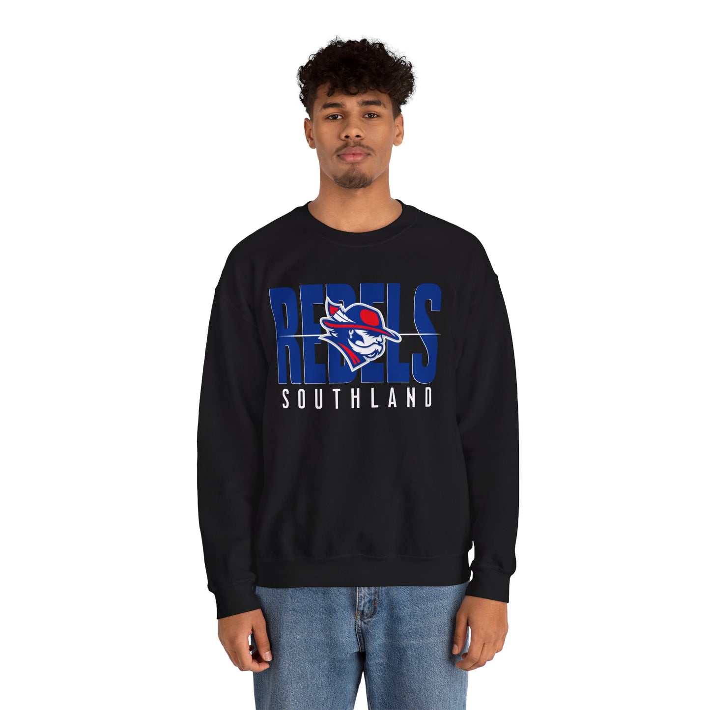 Southland Rebels Modern Mascot Gildan Heavyweight Crewneck