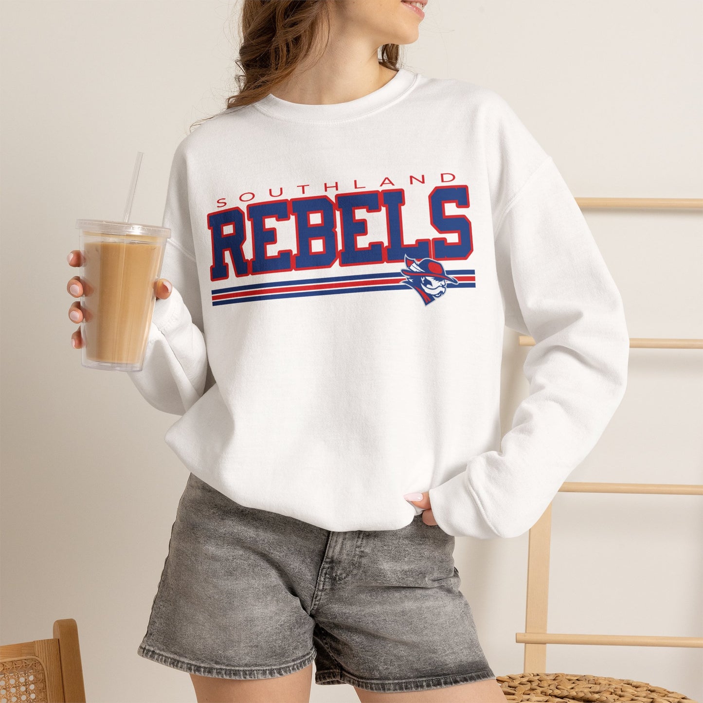 Southland Rebels Graphic Sweatshirt | Vintage Varsity Crewneck | Gildan 18000 Heavy Blend Sweatshirt